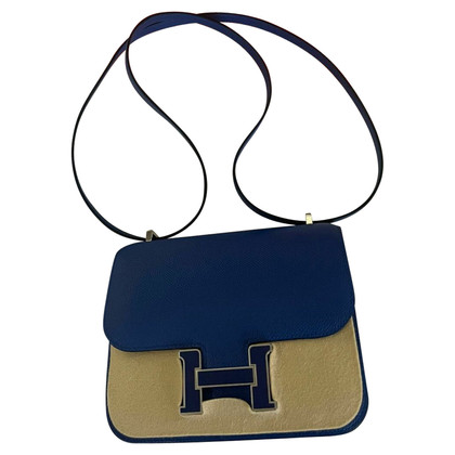 Hermès Constance Mini 18 Leather in Blue