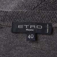 Etro Kleid in Grau-Braun