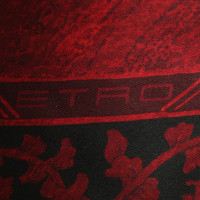 Etro Foulard en soie en rouge / noir
