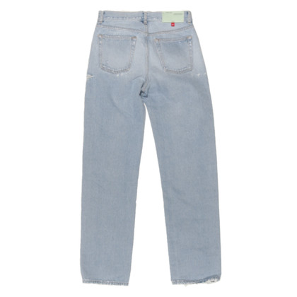 Off White Jeans Cotton in Blue