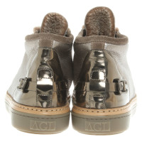 Agl Sneakers aus Leder in Taupe