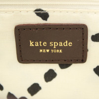 Kate Spade Handtasche in Grau/Braun
