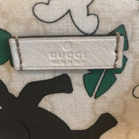 Gucci Boston Bag aus Canvas in Creme