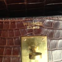 Hermès Kelly Bag 32 in Pelle in Marrone