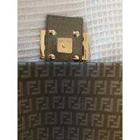 Fendi Baguette Bag Micro in Tela in Beige