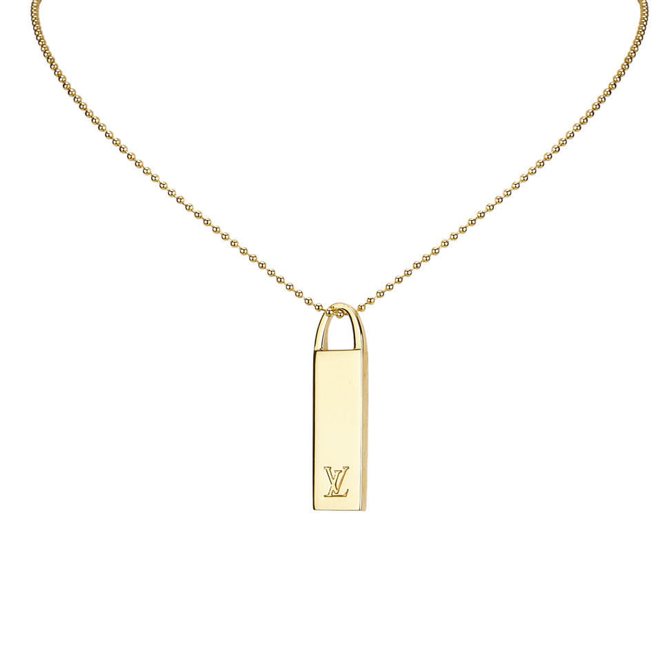 Louis Vuitton Gouden toon Logo ketting