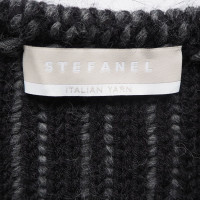 Stefanel Cardigan in grigio / nero