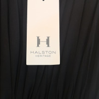 Halston Heritage Schwarzes Kleid mit Rüschen