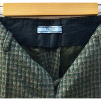 Prada Checkered trousers in wool