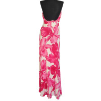 Céline Pink flower print,neckhalter maxi dress