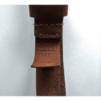 Gucci Gürtel aus Leder in Graubraun