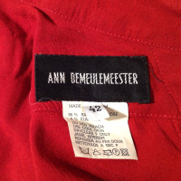 Ann Demeulemeester Asymmetric dress in chimney red