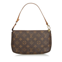 Louis Vuitton Pochette Mini aus Canvas in Braun