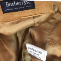 Burberry Pantaloni scamosciati in marrone chiaro