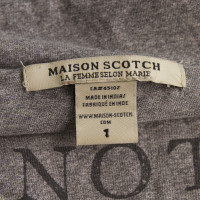 Maison Scotch Top in cotone grigio