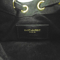 Saint Laurent Suede shoulder bag in black