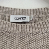 Closed Knitted cotton sweater in grey