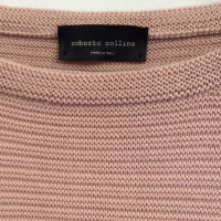 Roberto Collina Knit sweater in pink / pink cotton