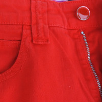 Armani Jeans Pantaloni in cotone rosso