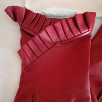 Furla Lederhandschuhe in Rot