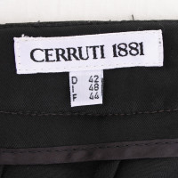 Cerruti 1881 Pantaloni di lana in nero