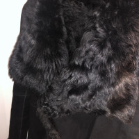 Joseph Veste / manteau en cuir noir