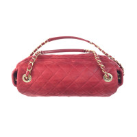 Chanel Schoudertas in rood leer