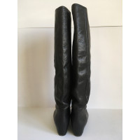 Lanvin Stiefel Leder in Schwarz