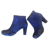 Chie Mihara Blaue Stiefeletten aus Leder