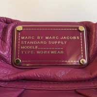 Marc Jacobs Tote Bag Leren in Violet