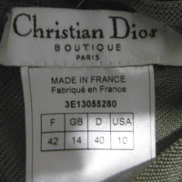 Christian Dior Top van viscose in olijfolie