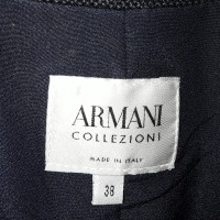Armani Collezioni Giacca/Cappotto in Cotone in Blu