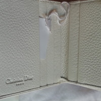 Christian Dior Borsette/Portafoglio in Pelle in Bianco