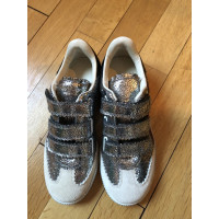 Isabel Marant Leren sneakers in zilver