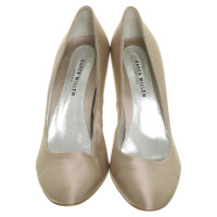 Karen Millen pumps raso champagne