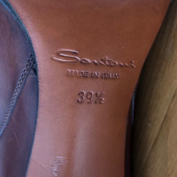 Santoni Braune Stiefeletten aus Leder