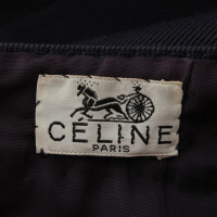 Céline gonna a pieghe in blu scuro