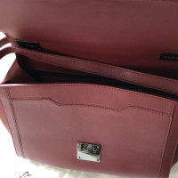 Mugler Leather handbag in red