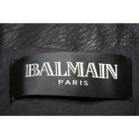 Balmain Jacket/Coat Leather in Black