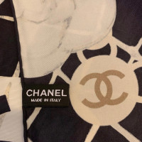 Chanel Seidenschal / Schal in Schwarz