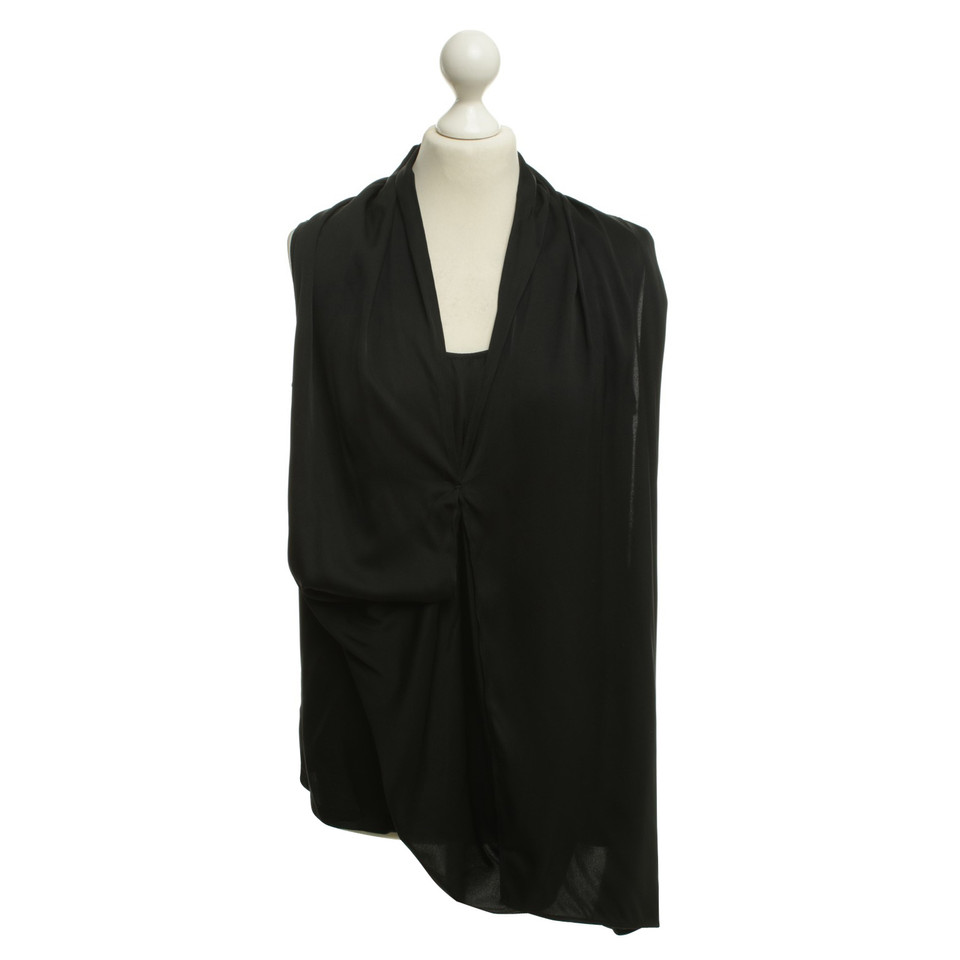 Laurèl Silk blouse in black