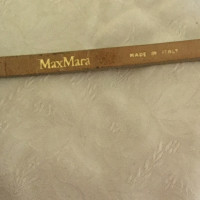 Max Mara Cream suede leather belt