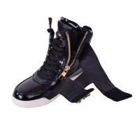 Dolce & Gabbana Leren sneakers in zwart
