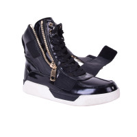 Dolce & Gabbana Leren sneakers in zwart