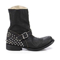 Twin Set Simona Barbieri Black leather ankle boots