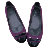 Car Shoe Pantofole in pelle scamosciata / ballerine in viola