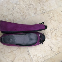 Car Shoe Pantofole in pelle scamosciata / ballerine in viola