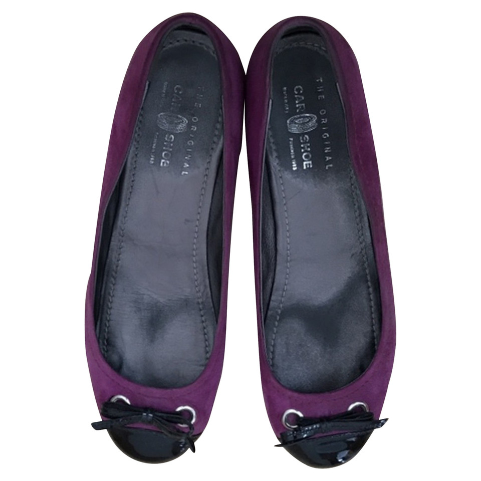Car Shoe Pantofole in pelle scamosciata / ballerine in viola