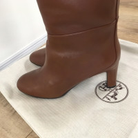 Hermès Leather Boots in Brown