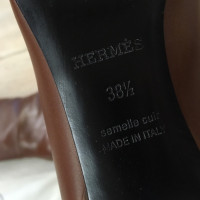 Hermès Leather Boots in Brown